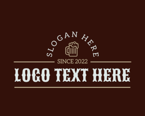 Alcohol - Masculine Beer Wordmark logo design