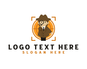 Magnifying Glass Detective logo design