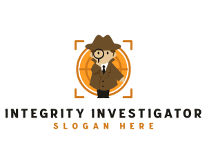 Magnifying Glass Detective logo design