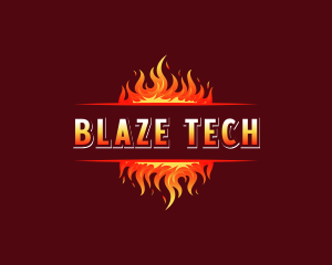 Flame Blaze Heat logo design