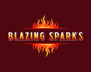 Flame Blaze Heat logo design