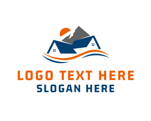 Staycation - Mountain Sun Realty logo design