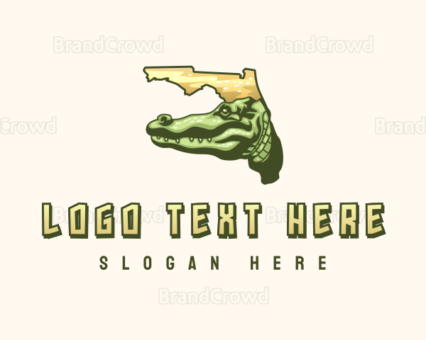 Florida Reptile Alligator Logo