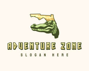 Florida Reptile Alligator logo design