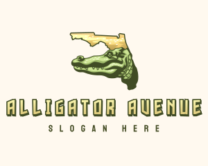 Florida Reptile Alligator logo design