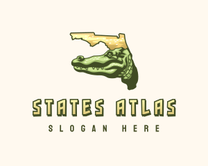 Florida Reptile Alligator logo design