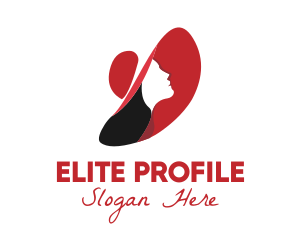 Profile - Elegant Woman Beauty logo design
