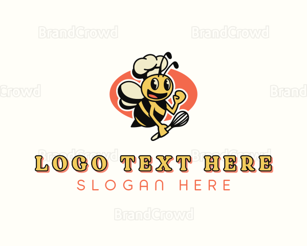 Cooking Chef Bee Logo