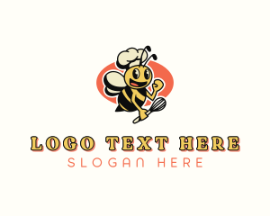 Cooking Chef Bee logo design