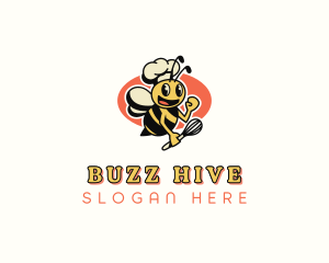 Cooking Chef Bee logo design