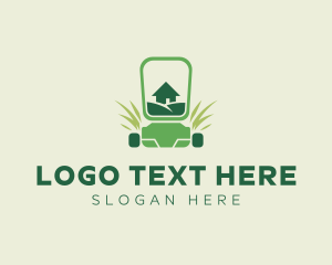 Hedge - Home Lawn Mower logo design