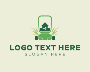 Green - Home Lawn Mower logo design