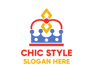 Stylish - Stylish Diamond Crown logo design