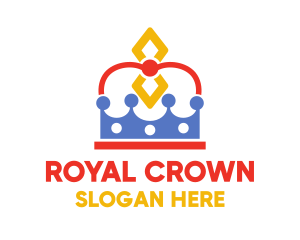 Crown - Stylish Diamond Crown logo design