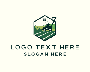 Farming - Landscape Lawn Mower logo design