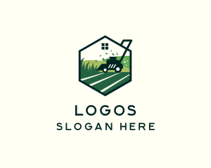 Landscape Lawn Mower Logo