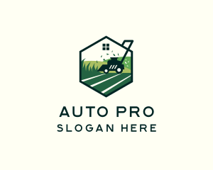 Lawn Care - Landscape Lawn Mower logo design