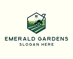 Landscape Lawn Mower logo design