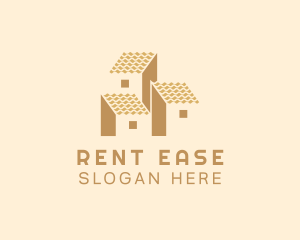 Roof Window Row House logo design