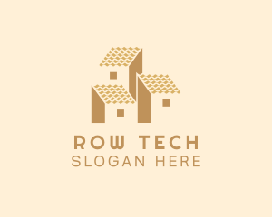 Roof Window Row House logo design