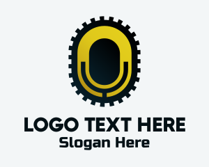 Signage - Yellow Microphone App logo design