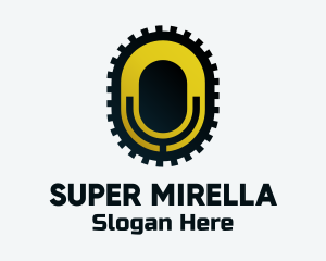 Signage - Yellow Microphone App logo design