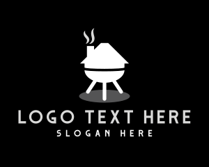 Food Truck - Grill House Barbecue logo design