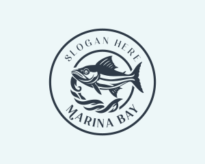 Fishing Tuna Fish logo design