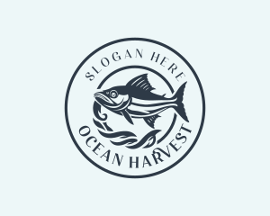 Fishing Tuna Fish logo design