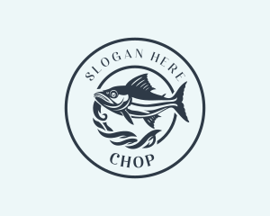 Fishing Tuna Fish logo design