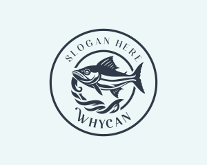 Fisheries - Fishing Tuna Fish logo design