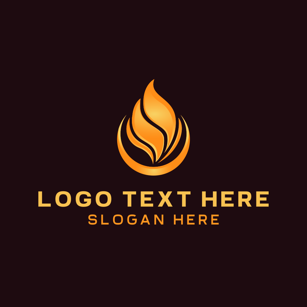 Heating Blazing Flame Logo | BrandCrowd Logo Maker