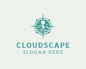 Clouds - Mountain Outdoor Trekking logo design