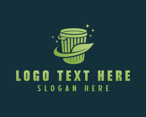 Recycling Bin - Eco Sanitation Trash logo design