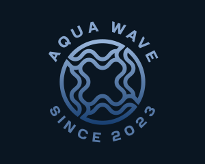 Abstract Water Ripple logo design