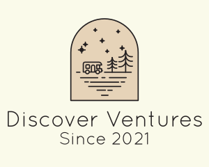 Explore - Caravan Camping Vacation logo design