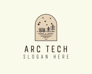 Arc - Caravan Camping Vacation logo design