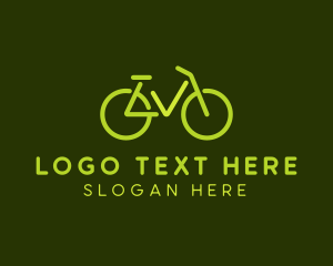 Minimalist Checkmark Bike Logo
