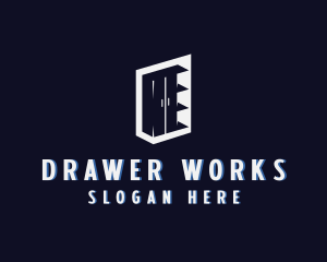 Drawer - Cabinet Shelves Furniture logo design