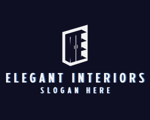 Cabinet Shelves Furniture logo design