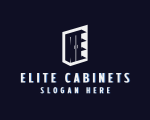 Cabinet - Cabinet Shelves Furniture logo design