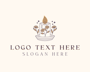 Floral Scented Candle Logo