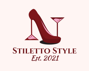 Stiletto - Classy Wine Stiletto logo design