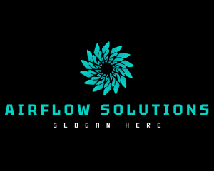 Solar Airflow Ventilation logo design