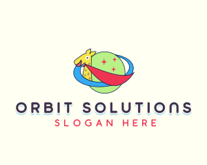 Giraffe Planet Orbit logo design