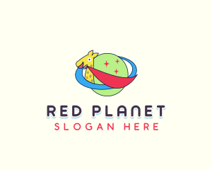 Giraffe Planet Orbit logo design