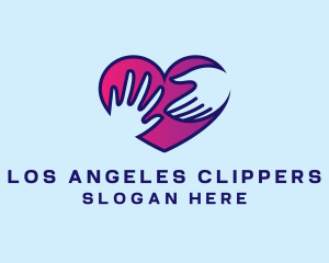 Orphanage - Helping Hand Heart logo design