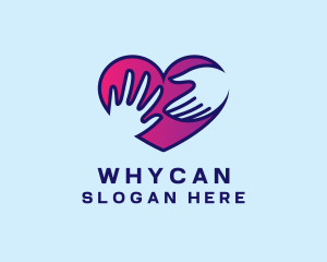 Orphanage - Helping Hand Heart logo design