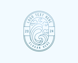 Sea Travel Tourism Logo