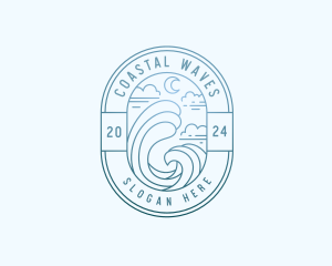 Sea Travel Tourism logo design